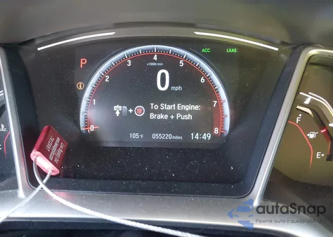 2019 Honda Civic Sport from USA, damaged, VIN 2HGFC2F80KH500346